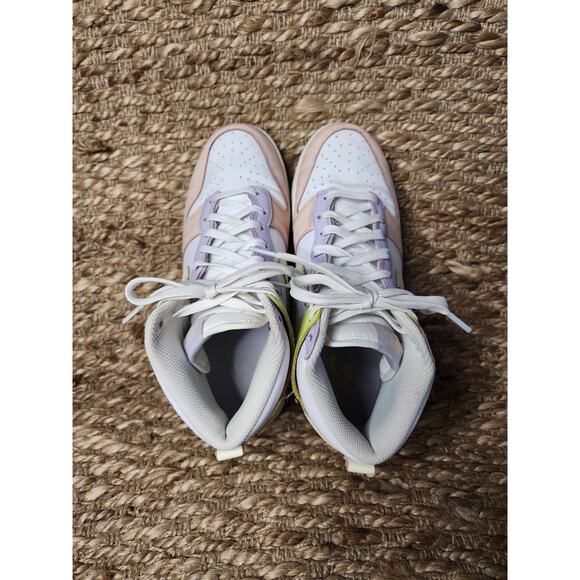 Nike Dunk High Women's Shoes Cashmere Lemon Twist White DD1869-108 Size 9 - Picture 9 of 11